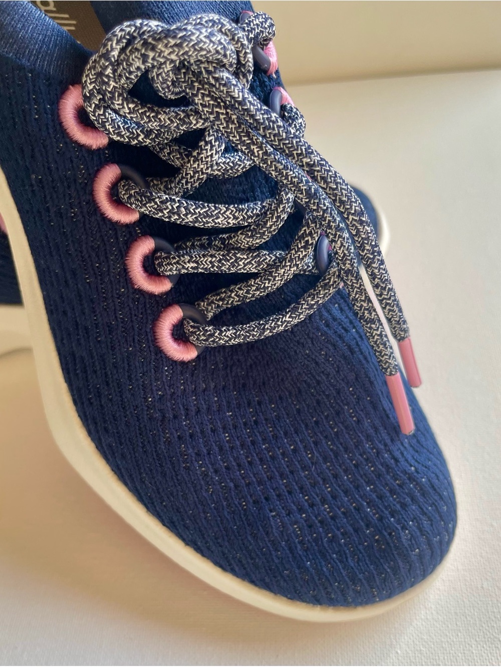 NEW ALLBIRDS TREE DASHER 2 RUNNING SHOE DEEP NAVY/BASIN PINK WOMENS SIZE 6.5 - Picture 5 of 12